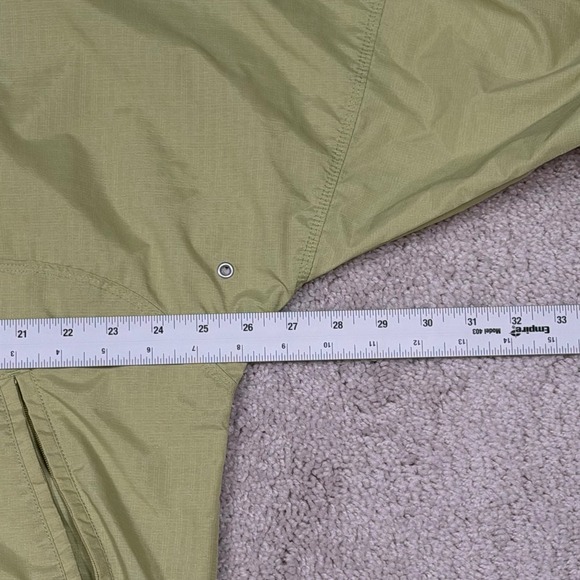 VTG 90s Nike Pullover Anorak Hooded Jacket Light Green Navy Women Large - Picture 6 of 8